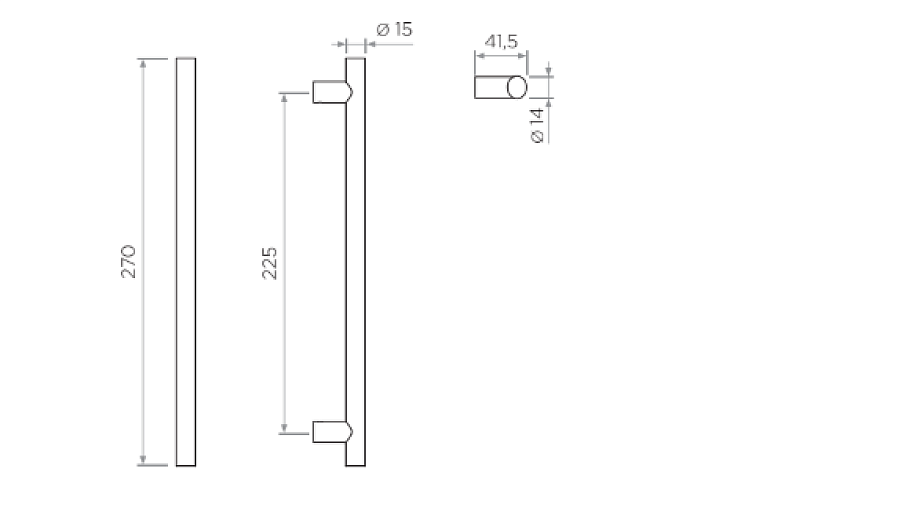 РУЧКА-СКОБА КРУГЛАЯ LINEAR
